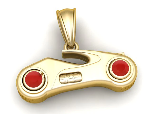 Modern Bicycle Pendant 3D Printable Model 3D Print Model .c4d .max .obj .3ds .fbx .stl .blend