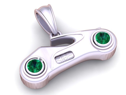 Modern Bicycle Pendant 3D Printable Model 3D Print Model