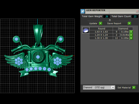 Winged Rider Pendant 3D Printable Jewelry Model 3D Print Model