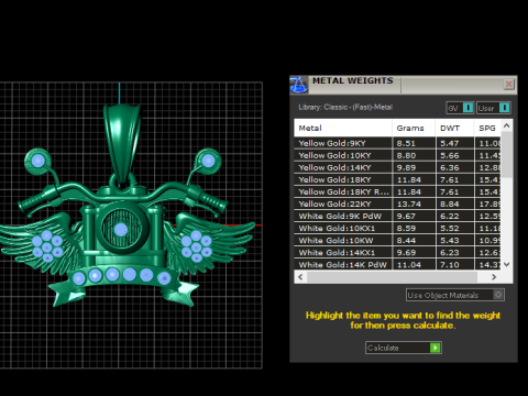 Wisiorek ze skrzydlatym jeźdźcem Model biżuterii do druku 3D Model do druku 3D