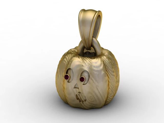 Pumpkin Surprise Pendant 3D Printable Model 3D Print Model .c4d .max .obj .3ds .fbx .stl .blend 
