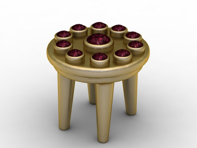 Edelstein-Ritual-Ständer-Anhänger, 3D-druckbares Modell 3D Druckmodell .c4d .max .obj .3ds .fbx .stl .blend 