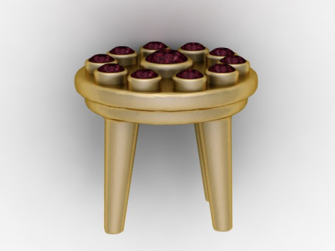 Edelstein-Ritual-Ständer-Anhänger, 3D-druckbares Modell 3D Druckmodell