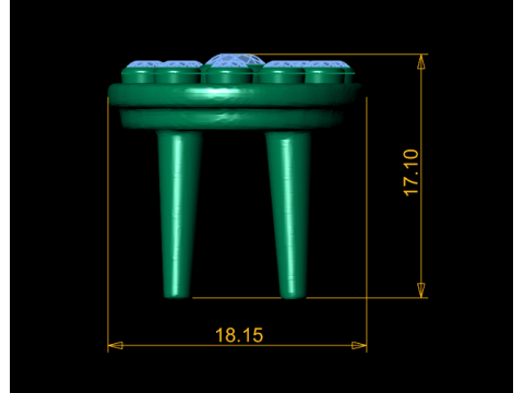 Edelstein-Ritual-Ständer-Anhänger, 3D-druckbares Modell 3D Druckmodell