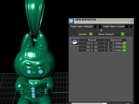 Heart Bunny Pendant 3D Printable Model 3D Print Model