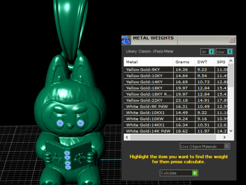 Heart Bunny Pendant 3D Printable Model 3D Print Model