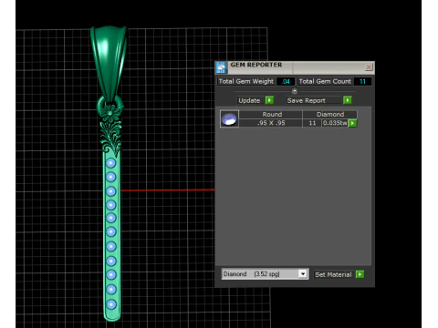Flower Stick Pendant 3D Printable Model 3D Print Model