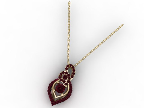 Modello stampabile 3D della collana di rodolite Sunita Nahata Modello di stampa 3D