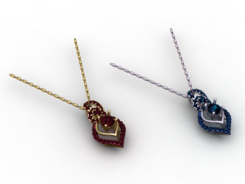 Collar de rodolita Sunita Nahata Modelo imprimible en 3D Modelo de impresión 3D