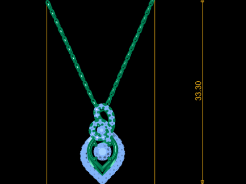 Collar de rodolita Sunita Nahata Modelo imprimible en 3D Modelo de impresión 3D