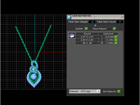 Collar de rodolita Sunita Nahata Modelo imprimible en 3D Modelo de impresión 3D