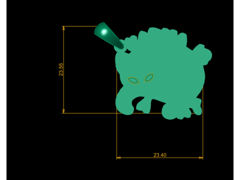 Colgante Karma Is Cat Modelo imprimible en 3D Modelo de impresión 3D