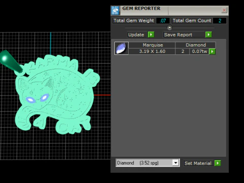Karma Is Cat Pendant 3D Printable Model 3D Print Model