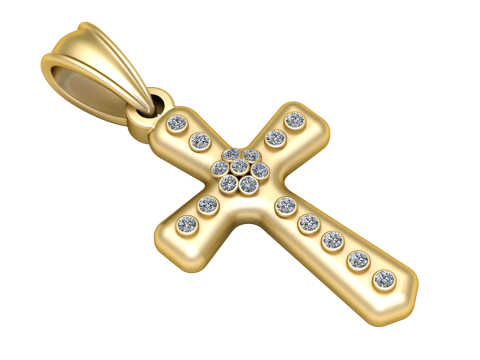 クロス ペンダント 3D 印刷可能モデル 3Dプリントモデル
