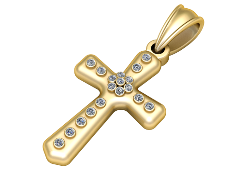 크로스 펜던트 3D 인쇄 가능 모델 3D 프린트 모델