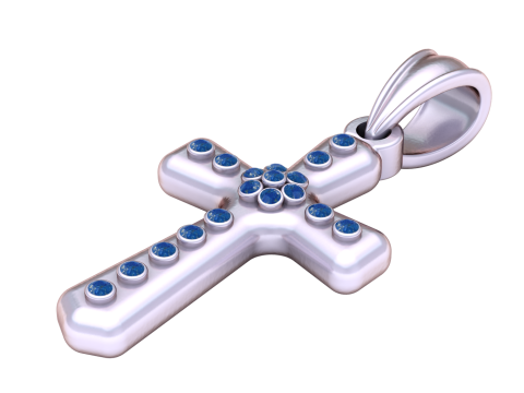 크로스 펜던트 3D 인쇄 가능 모델 3D 프린트 모델