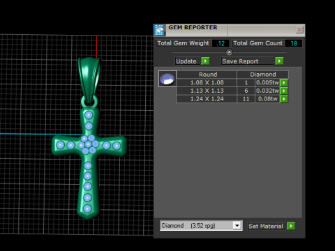 크로스 펜던트 3D 인쇄 가능 모델 3D 프린트 모델