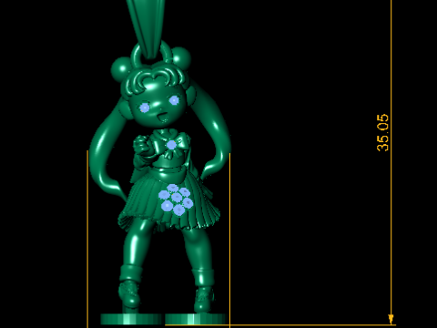 Mickey-Mouse-Puppenanhänger, 3D-druckbares Modell 3D Druckmodell