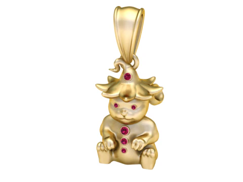 Bunny Pendant 3D Printable Model 3D Print Model