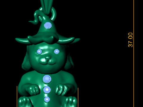 バニーペンダント 3D 印刷可能モデル 3Dプリントモデル