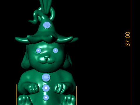 Bunny Pendant 3D Printable Model 3D Print Model