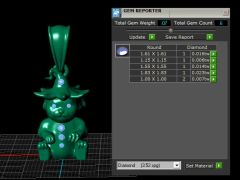 Bunny Pendant 3D Printable Model 3D Print Model