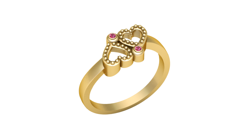 Model Cetak 3D Cincin Emas Sederhana Model Cetak 3D .c4d .max .obj .3ds .fbx .stl .blend 