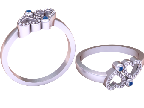 Model Cetak 3D Cincin Emas Sederhana Model Cetak 3D