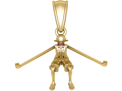 Colgante de personaje de dibujos animados de brazos modelo imprimible en 3D Modelo de impresión 3D