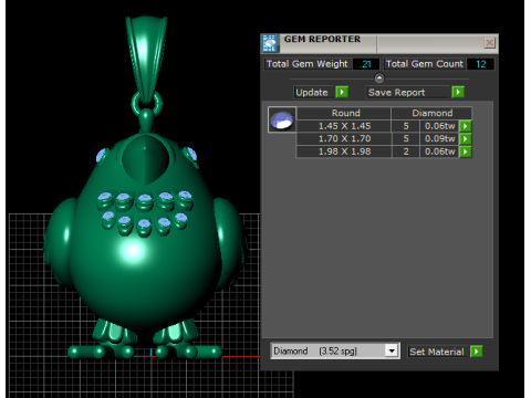 Vogel-Tier-Anhänger 3D-druckbares Modell 3D Druckmodell