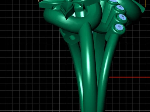 3D Printable Floral Ring with Diamond Accents 3D Print Model