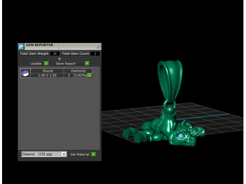 3D Printable Pony Pendant with Ruby Eyes 3D Print Model