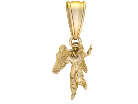 Pendentif ange imprimable en 3D avec Halo Modèles 3D en vedette