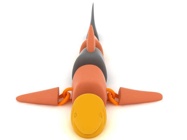 Cute Cartoon Fish Stylized Toy-like Marine Creature 3D Print Model .c4d .max .obj .3ds .fbx .stl .blend