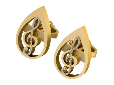 Gemstone Cluster Gold Signet Ring 3D Model
