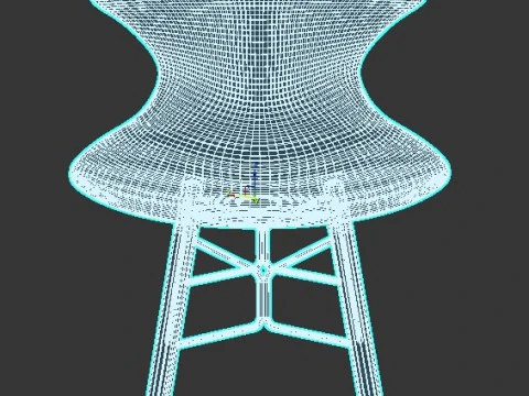 Chair with backrest 3D Model