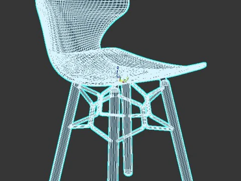 Chair with backrest 3D Model