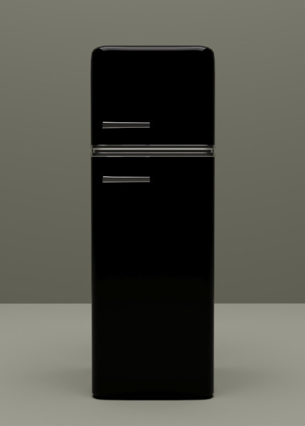 Retro fridge Model 3D .c4d .max .obj .3ds .fbx .stl .blend 
