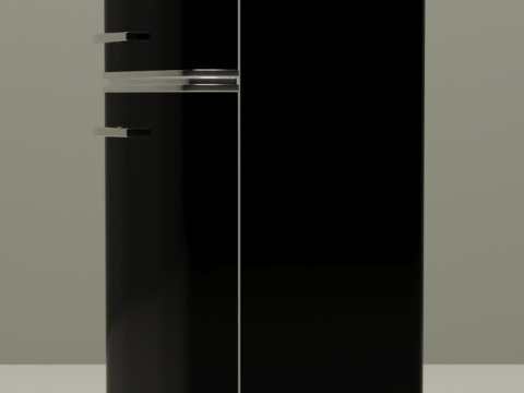 Retro fridge Model 3D