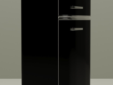 Retro fridge Model 3D