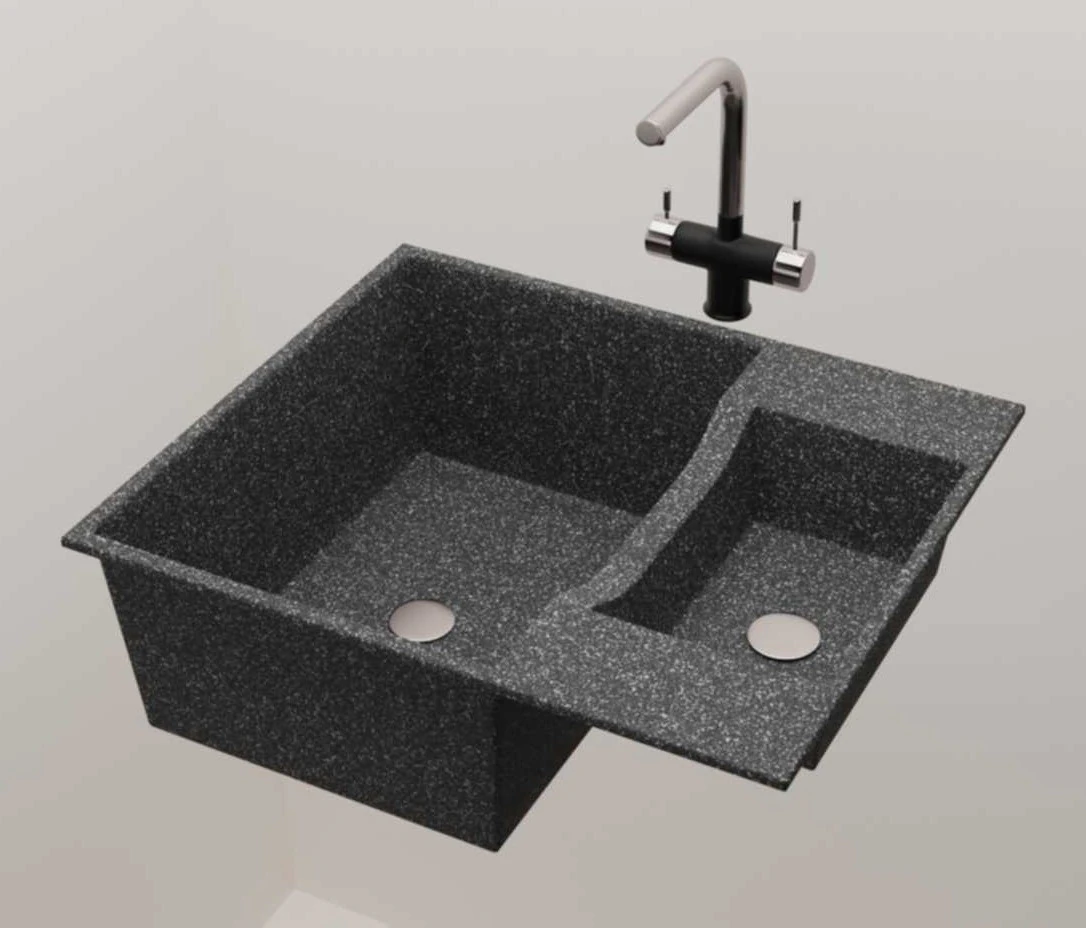 Kitchen sink 3D Model .c4d .max .obj .3ds .fbx .stl .blend 