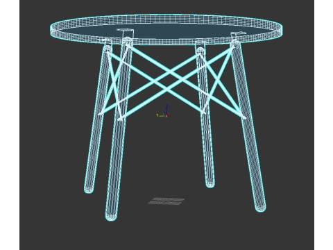 Round table 3D मॉडल