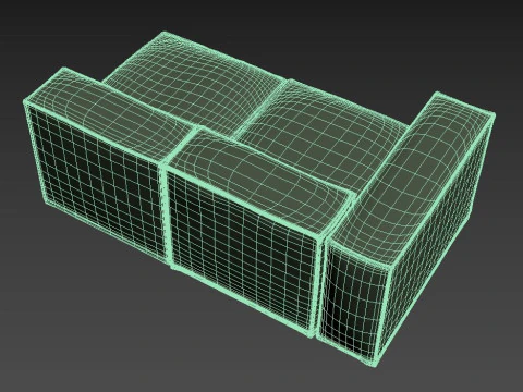 Modular couch 3D Model