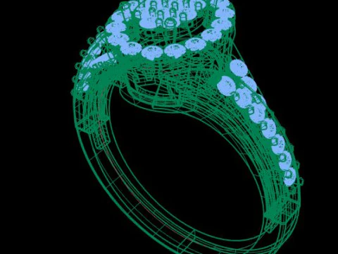 Diamond Ring 3D Model