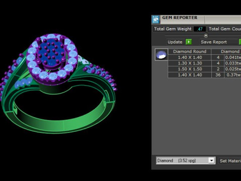 Diamond Ring Modelo 3D