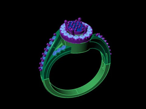 Diamond Ring 3D Model