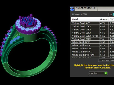 Diamond Ring 3D Model