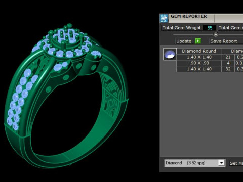 Diamond Ring 3D-Modell