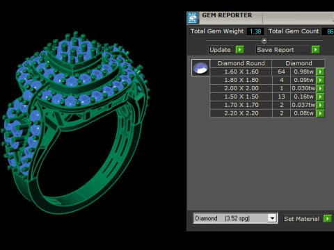 Diamond Ring 3D Model