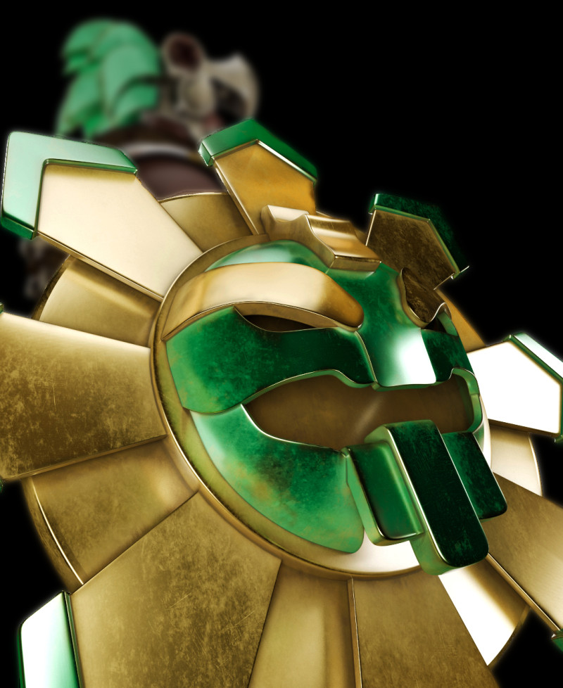 Warrior Aztec Modello 3D .c4d .max .obj .3ds .fbx .stl .blend 